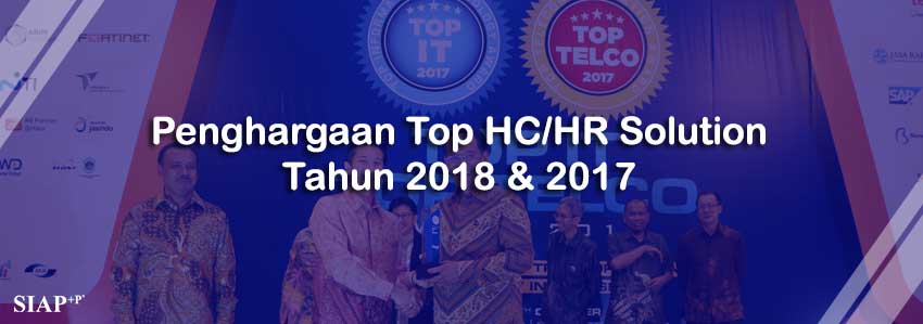Penghargaan Top HC/HR Solution Tahun 2018 dan 2017
